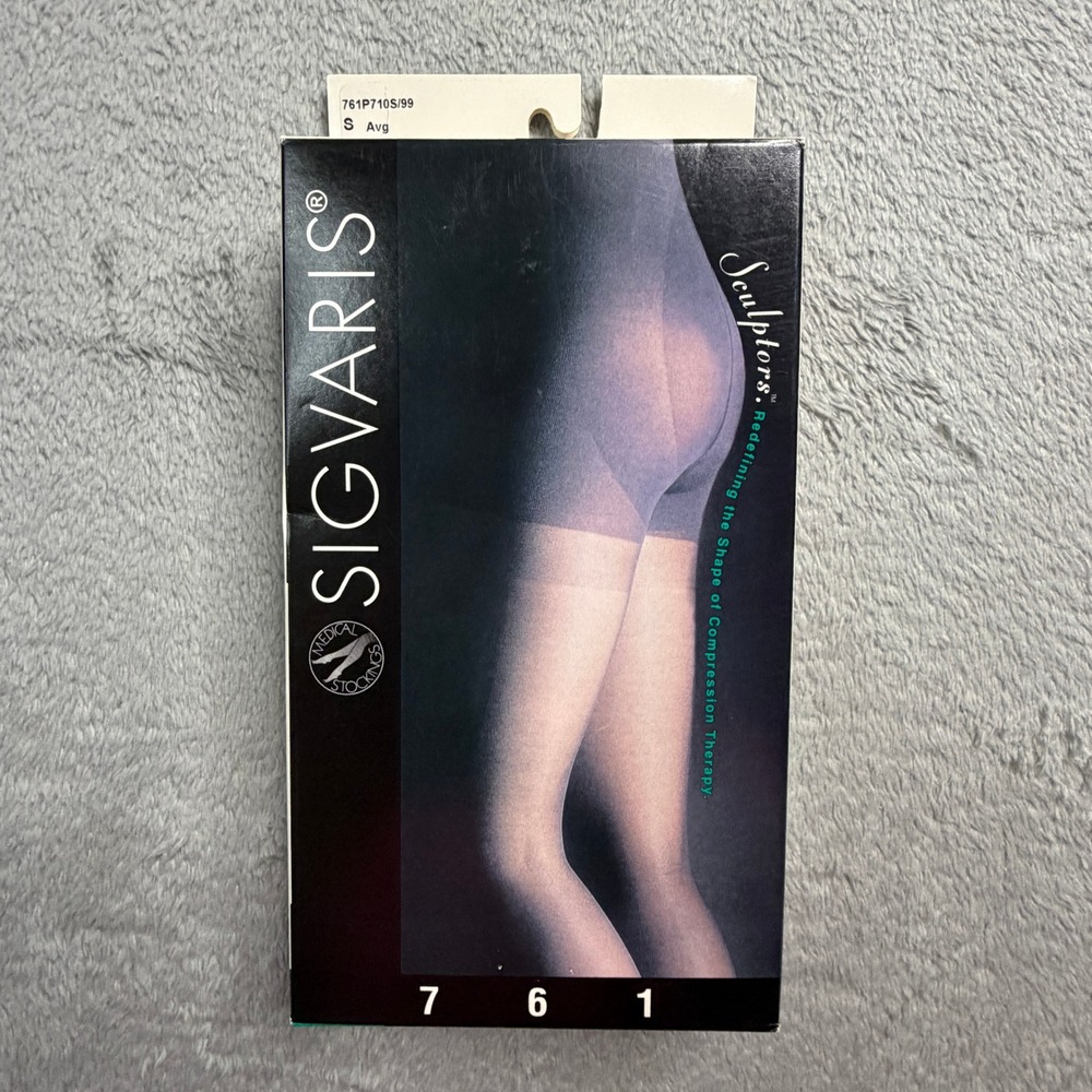 Sigvaris Sculptors 761 Compression Pantyhose Black 18-25mm Hg Small Avg 761P710S